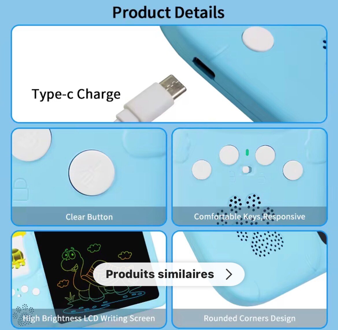 Tablette éducative enfant LCD
