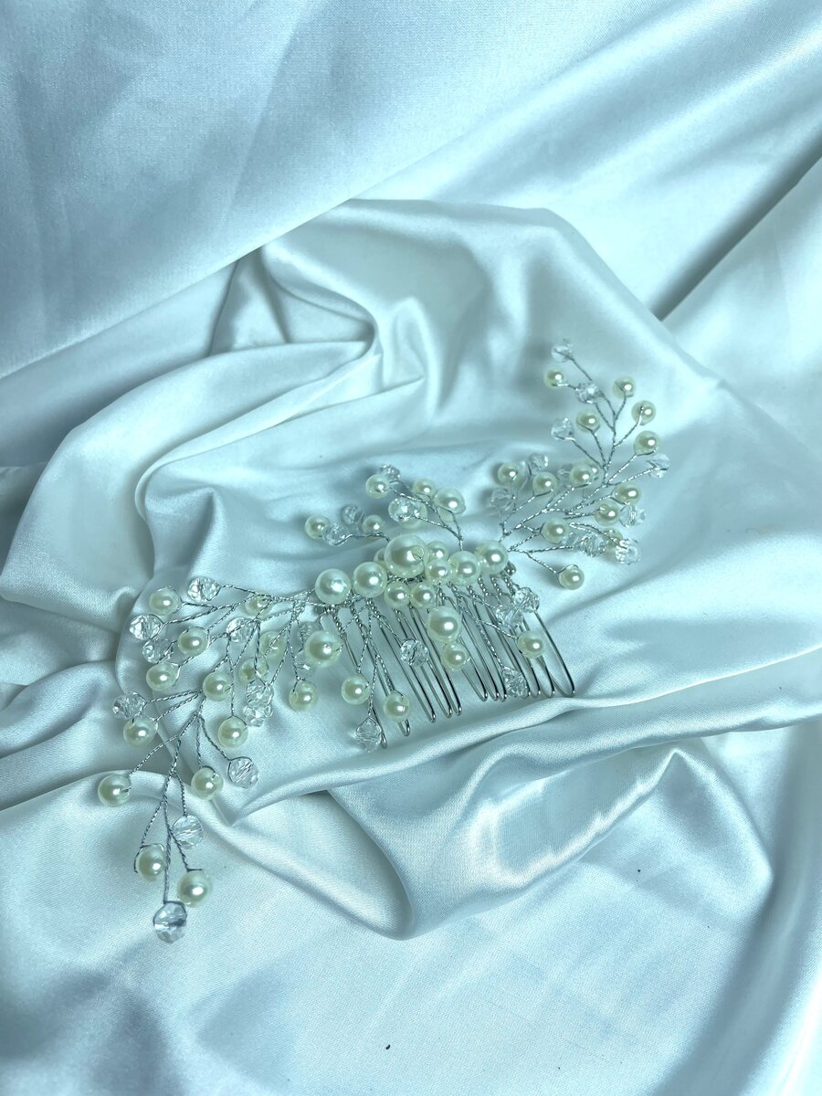 Accessoire de cheveux perlé élégant