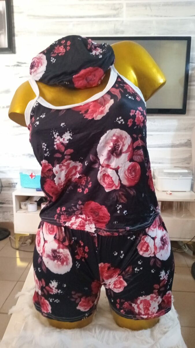 Pyjama femme imprimé floral