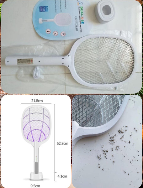 Electric Mosquito Swatter Racket