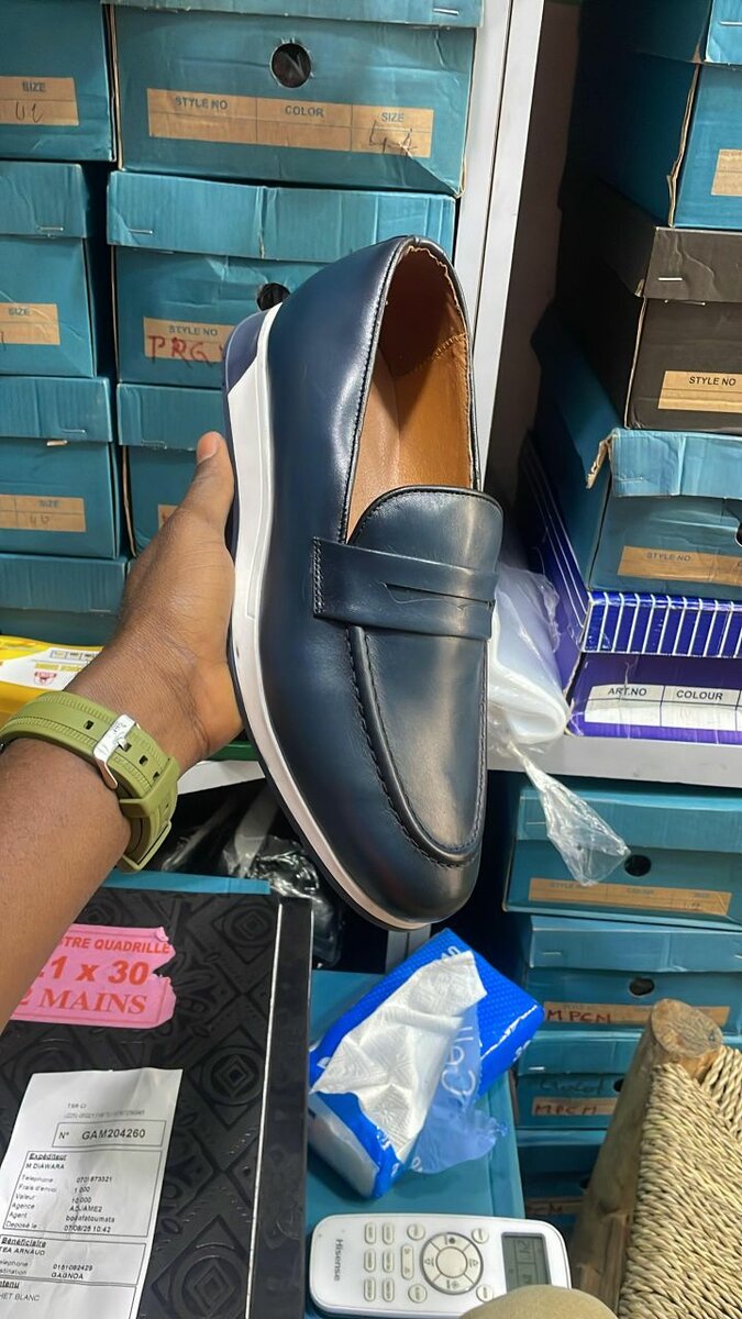 Mocassins en cuir élégants