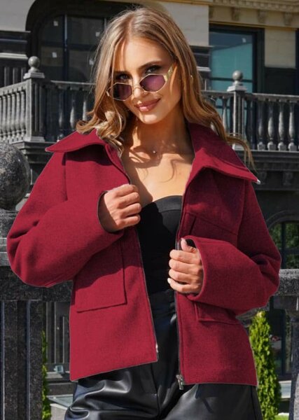 Весеннее распродажа Бомбер в бордовом цвете всего по 500 сом