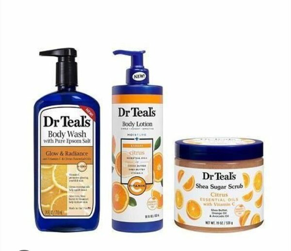 DrTeal's lotion, wash, scrub
