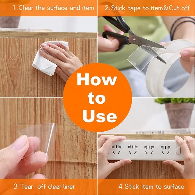 Ruban adhésif double face 3 m