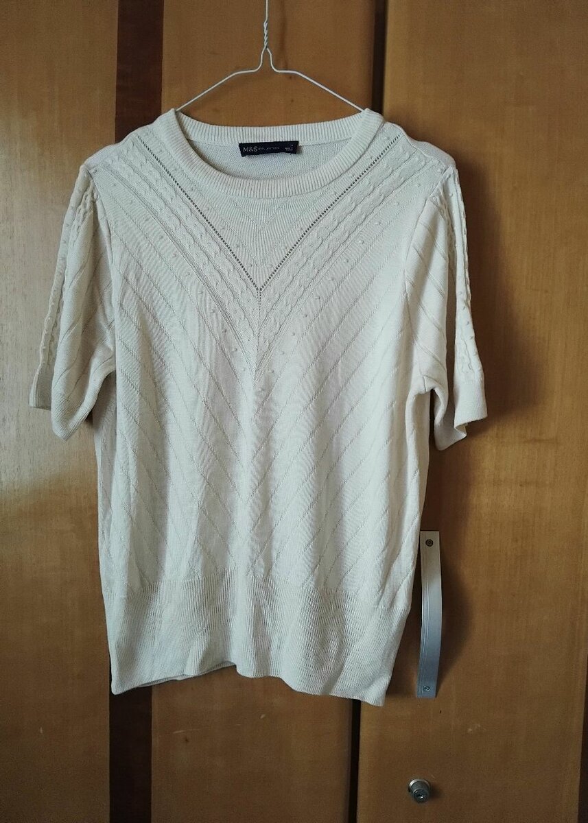 Stretchy light brown M&S top