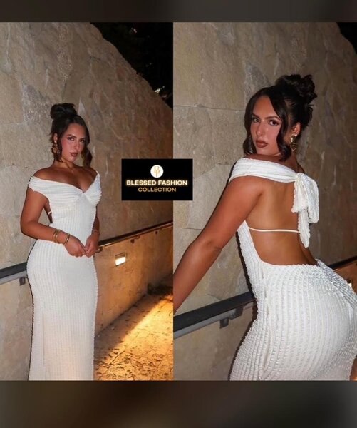 Robe de soirée blanche élégante