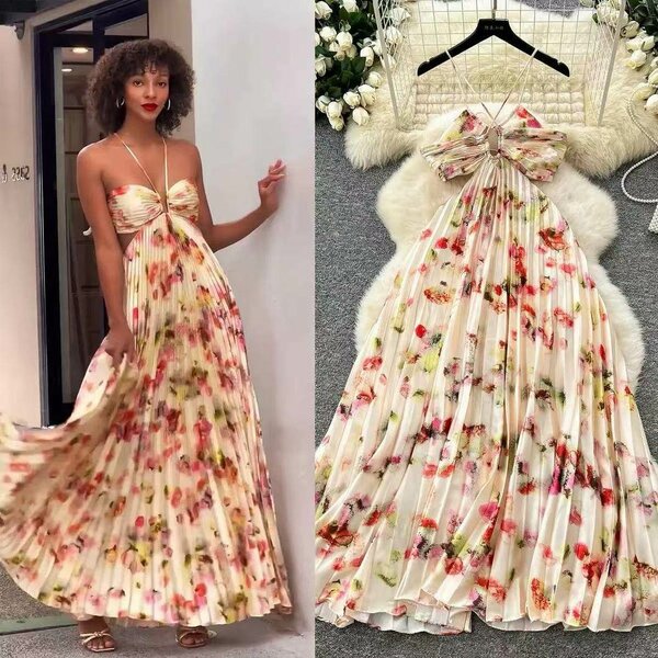 Robe longue florale élégante