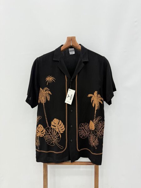 Chemise Hawaïenne Noire