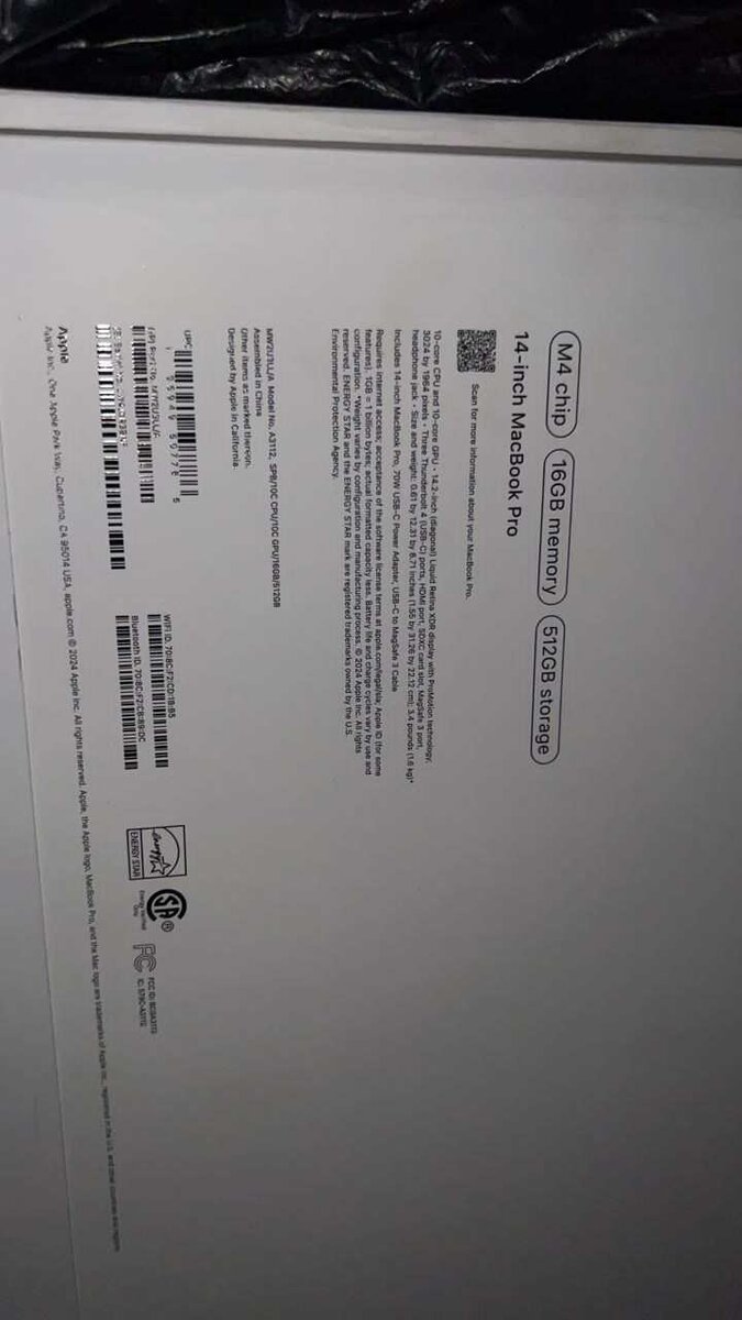 Macbook pro with m4 chip