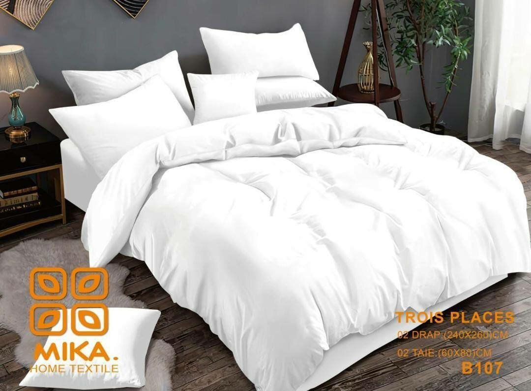 Complet couette et draps de lit 3 places