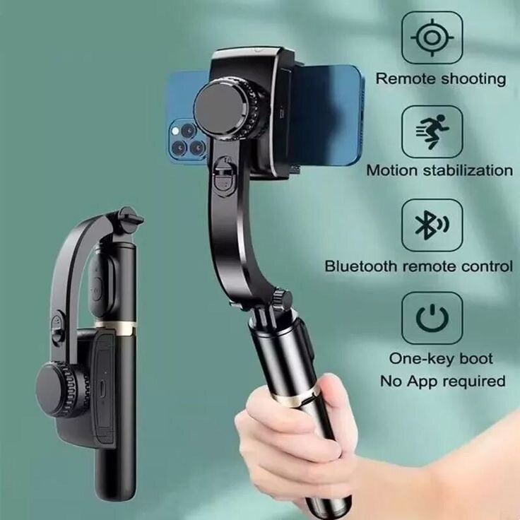 Bluetooth selfie stick Tripod with mobile Video stabilizer