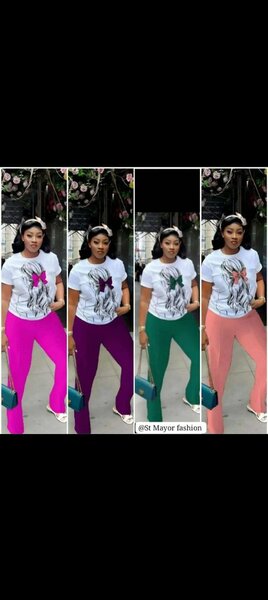 Ensemble décontracté femme coloré