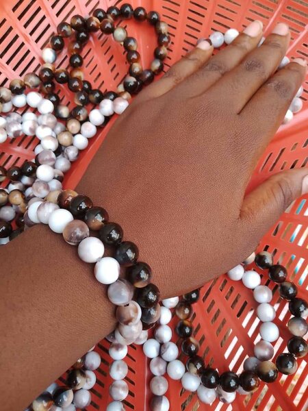 Bracelet en perles mixtes