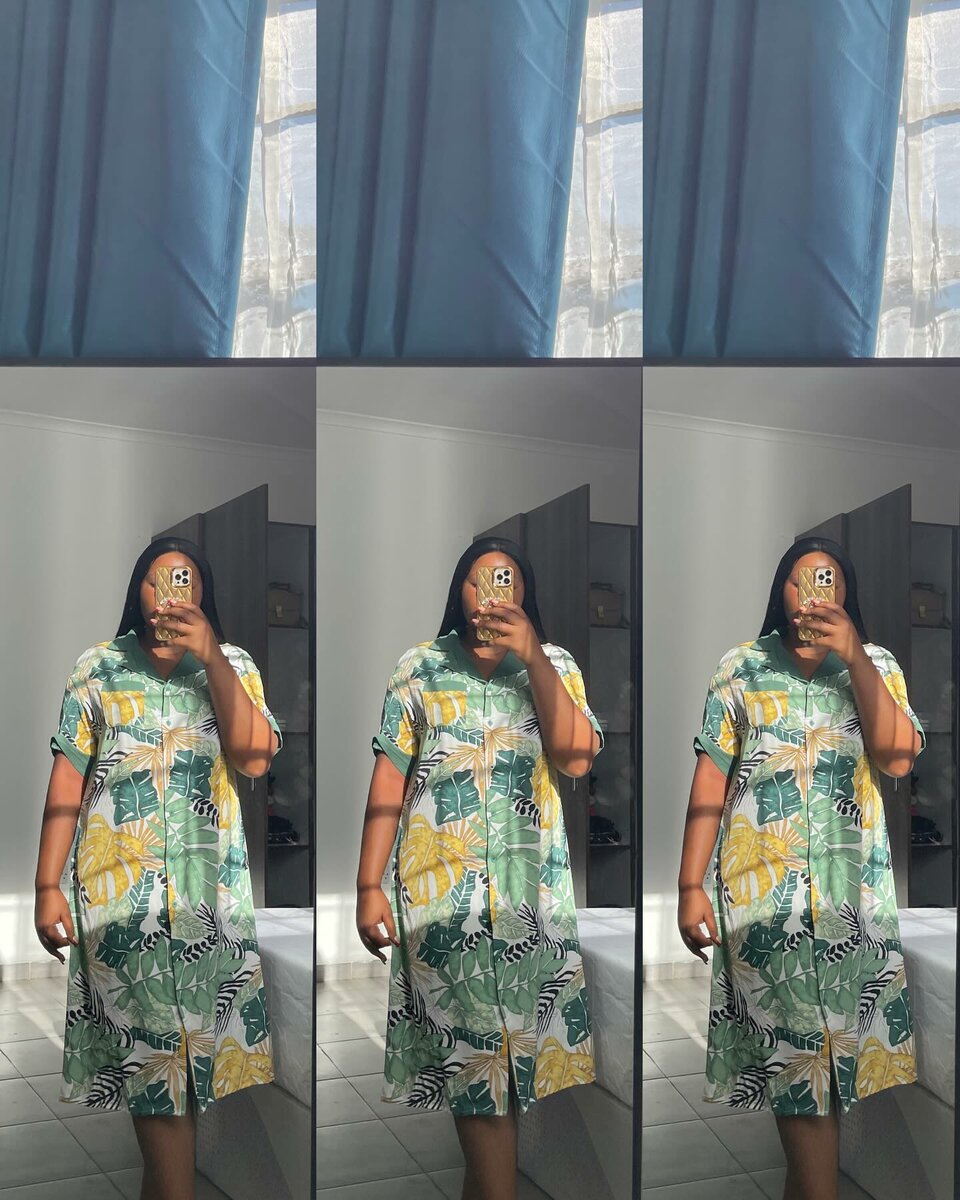 Women's printed dress, size M