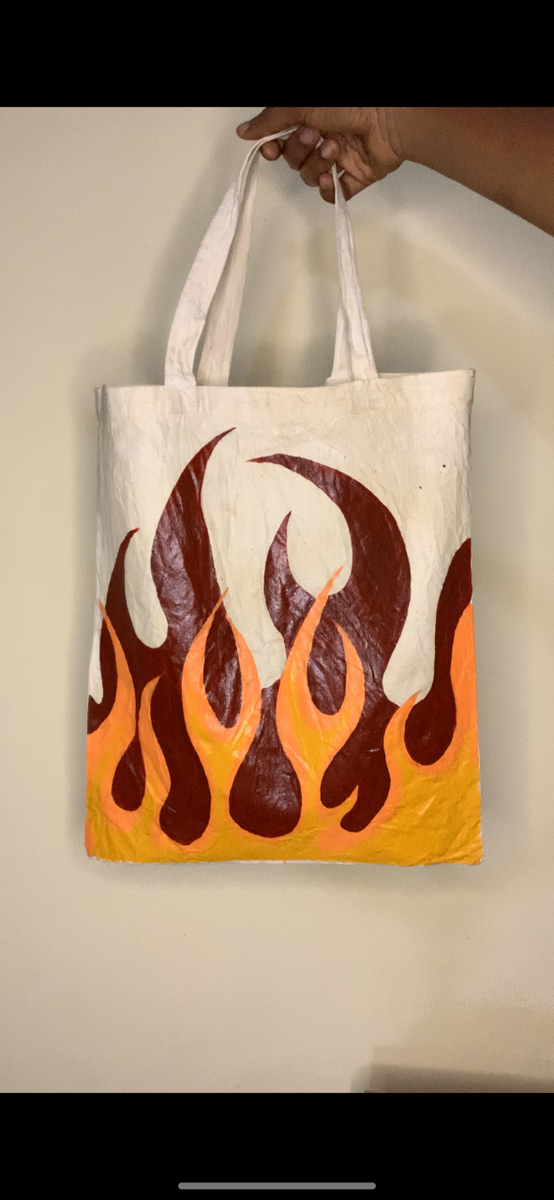 Sac en tissu avec motifs artistiques