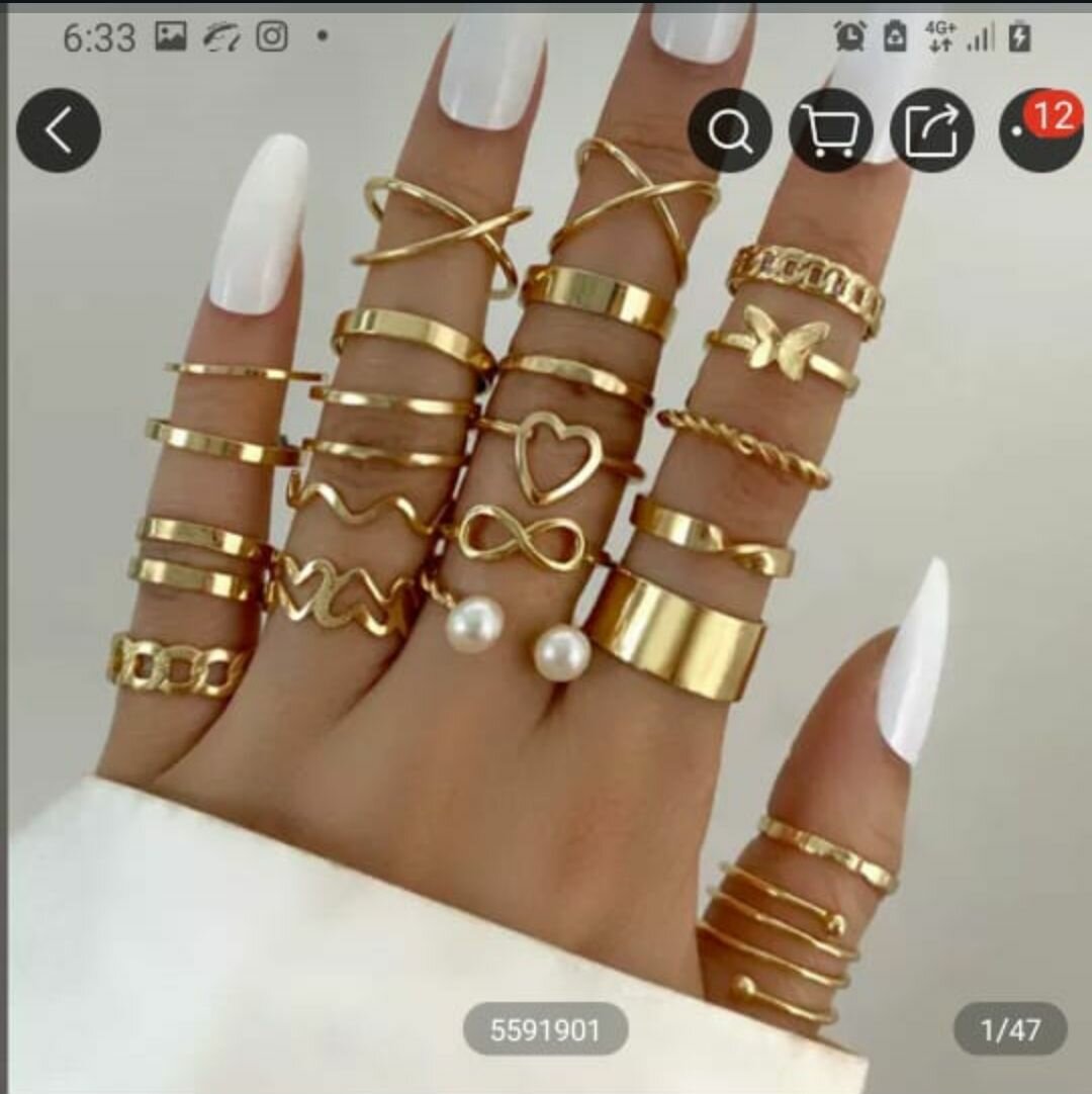 22pcs ring set