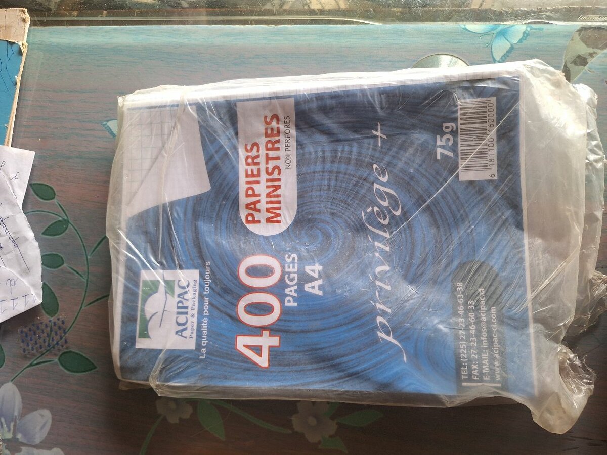 Papier quadrillé A4 - 400 pages