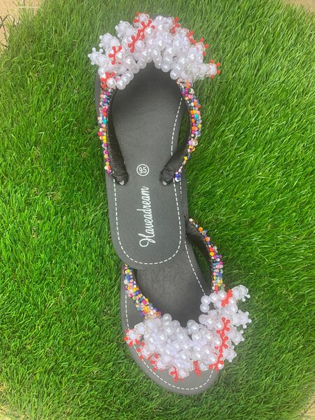 Beaded slippers