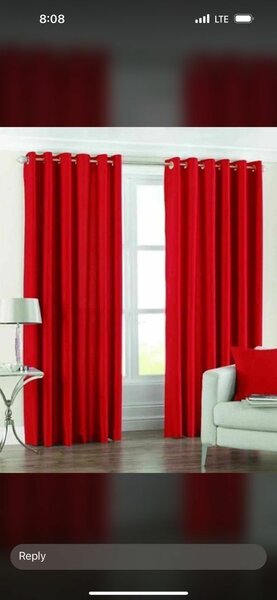 Plain blackout curtains