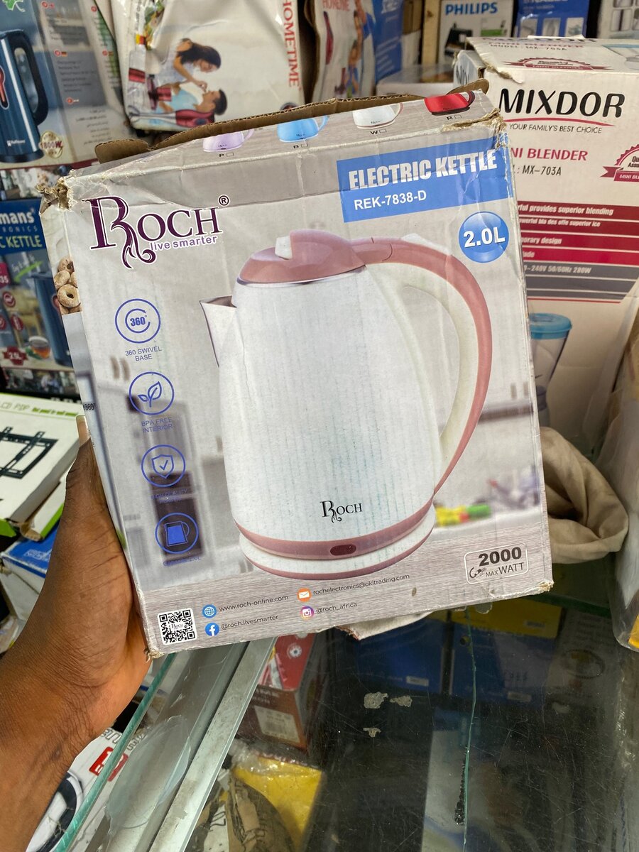 Roch kettle with power protected plug 1.5L