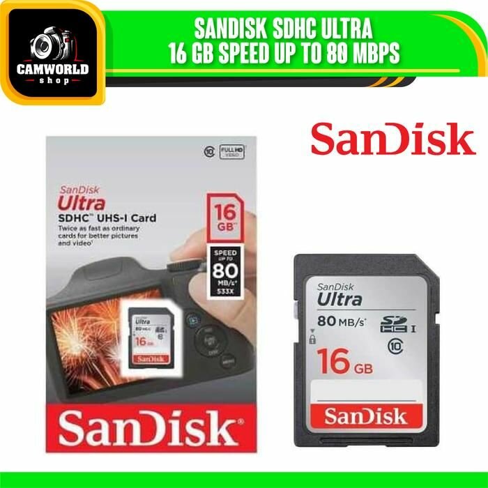 SanDisk Ultra Carte SDHC 16GB