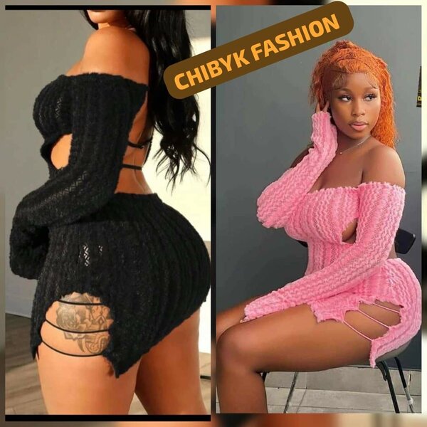 Robe pull moulante sexy