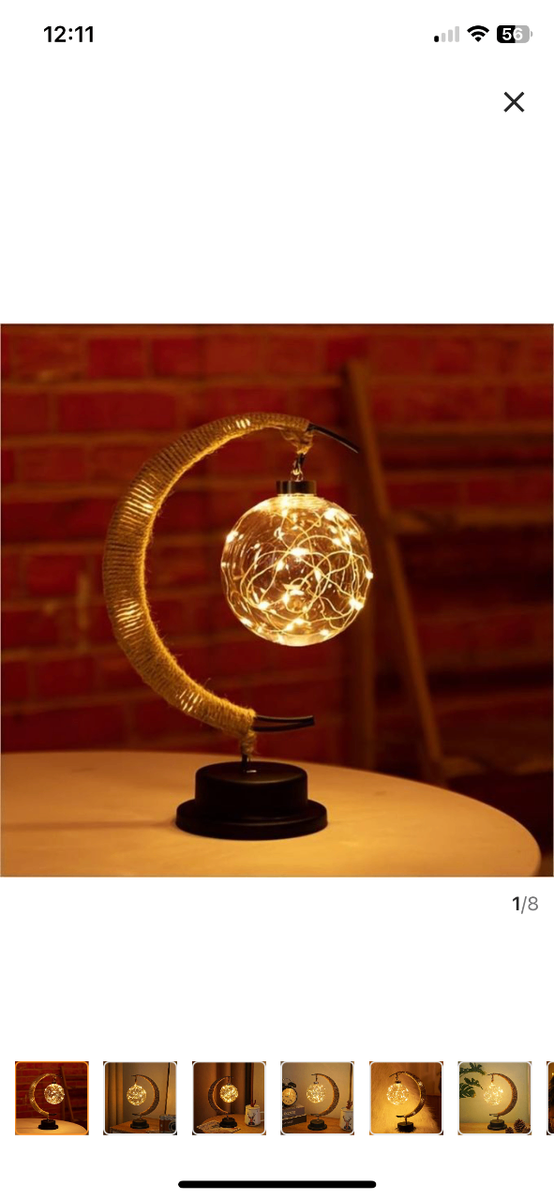 LED moon table lamp