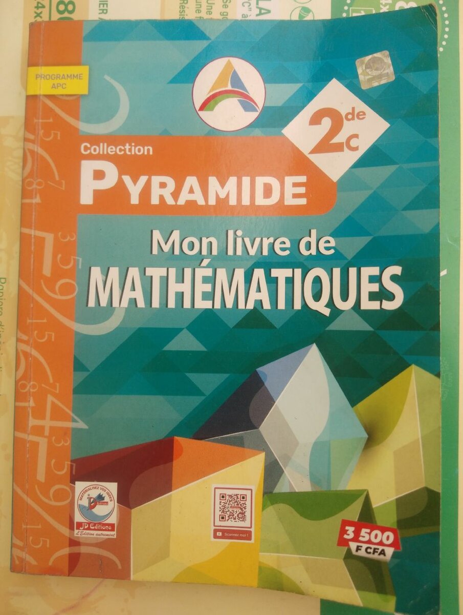 Livre de Mathématiques 2e