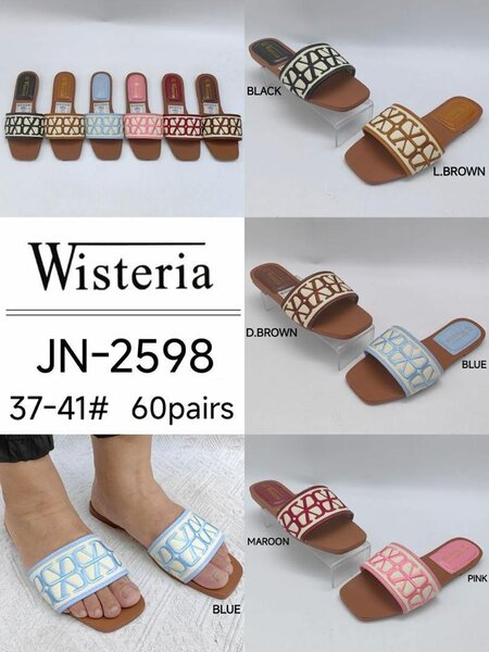 Sandales plates élégantes Wisteria