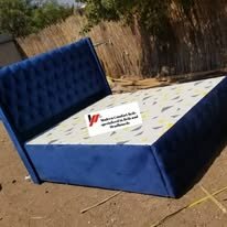 custom made bed with a high base