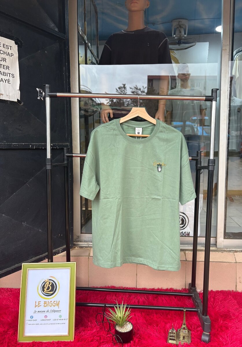 T-shirt en coton vert homme