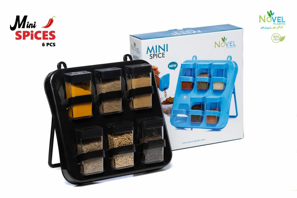 Mini Masala Box 6pcs with Stand