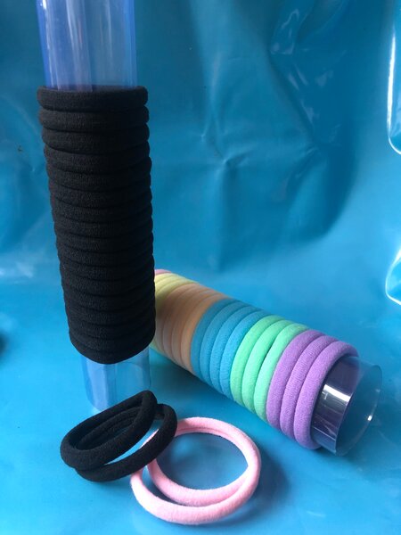 Chouchou à cheveux colorés