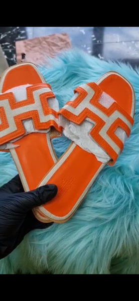 Sandales orange tendance