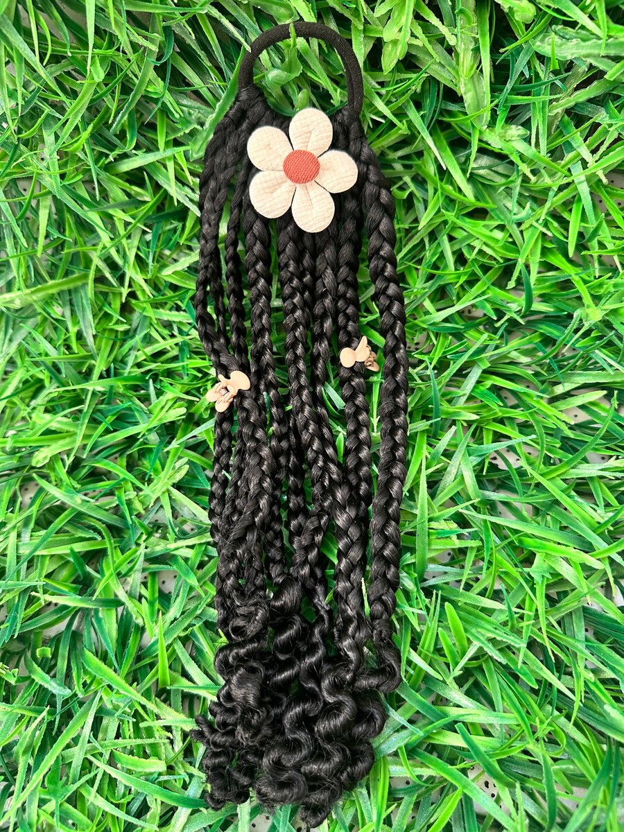 Extensions de cheveux avec fleurs