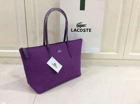 Sac à main Lacoste bleu clair