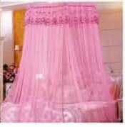 Beautiful translucent canopy for a bed double 