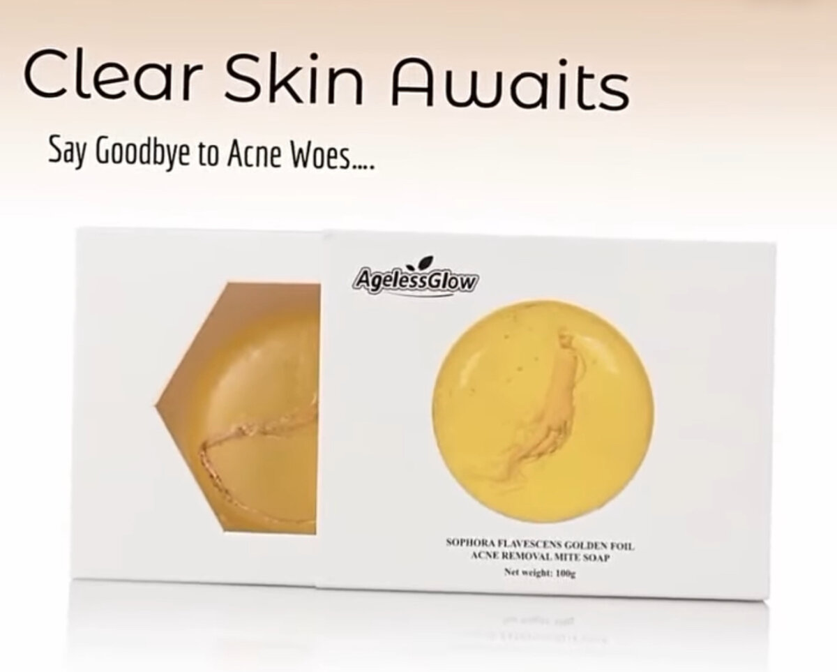 The Ageless Glow Sophora Gold Acne Soap