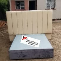 custom made bed with a high base