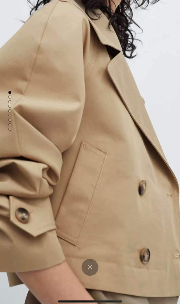 Укороченный тренч Mango