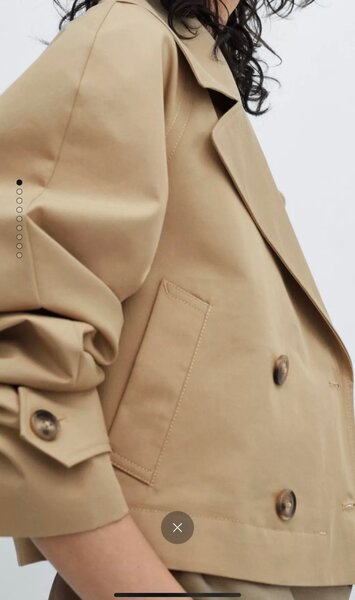 Укороченный тренч Mango