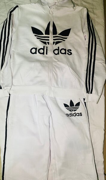 Survêtement blanc Adidas homme