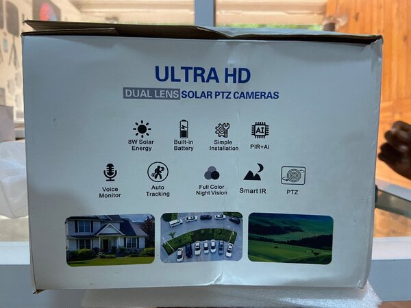 Double lens 4G SIM card outdoor camera