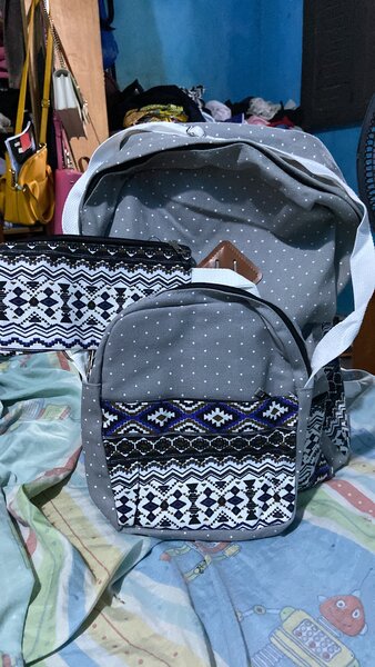 Sac à dos bohème gris