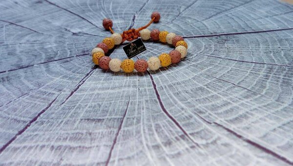 Bracelet pierre de volcan