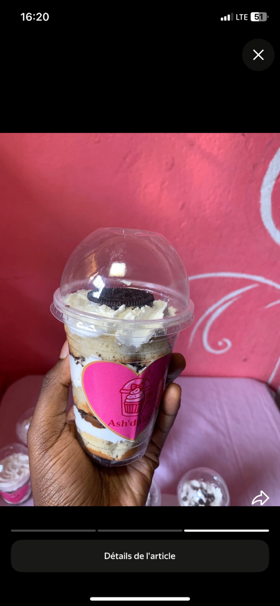 Delish cup saveur Oreo/ chocol