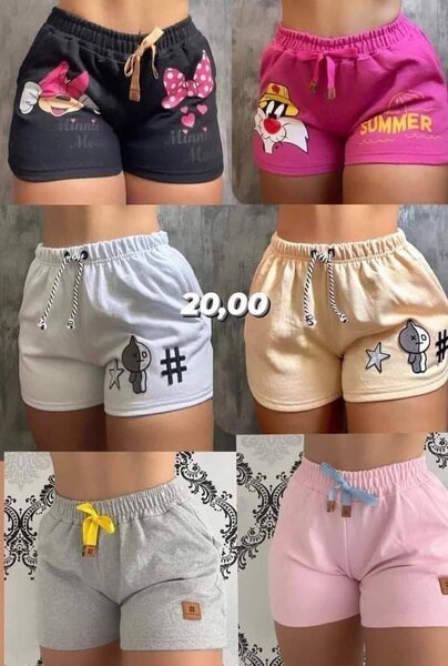 Shorts en coton décontractés
