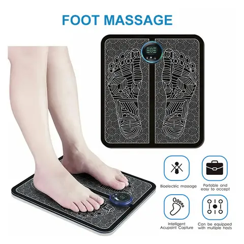 EMS rechargeable foot mat massager