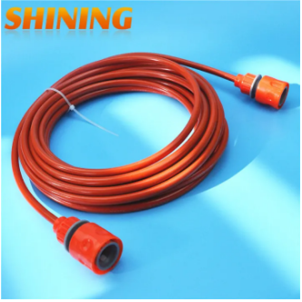 25FT/8m Orange Color PU Car Washing Garden Water Hose Pipe With Quick Connector, High Pressure Car Washer Hose Pipe 5mm x 8mm