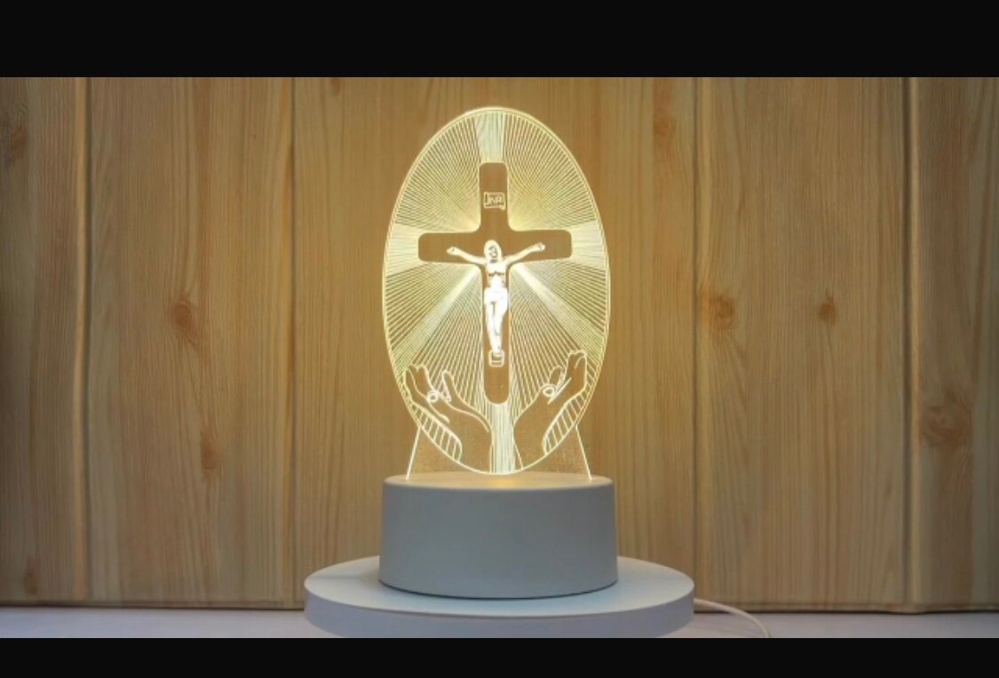 Lampe LED Religieuse 3D